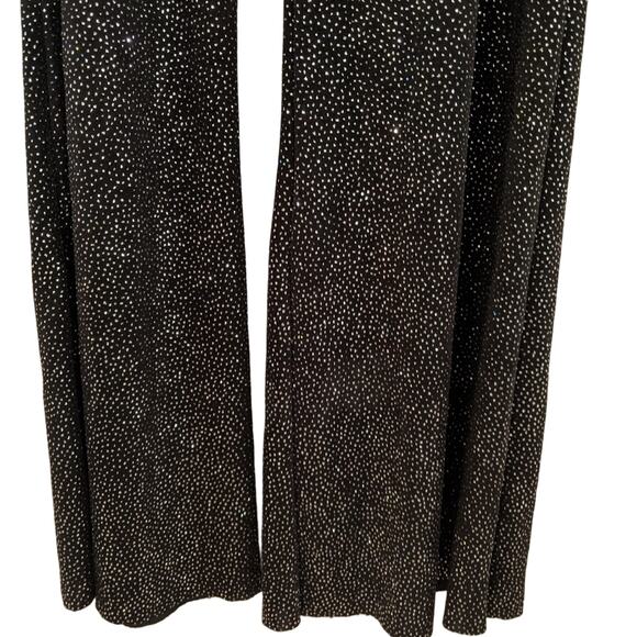 Sparkly Stretch Pant Dansco Black w/Silver Glitter - Picture 4 of 6